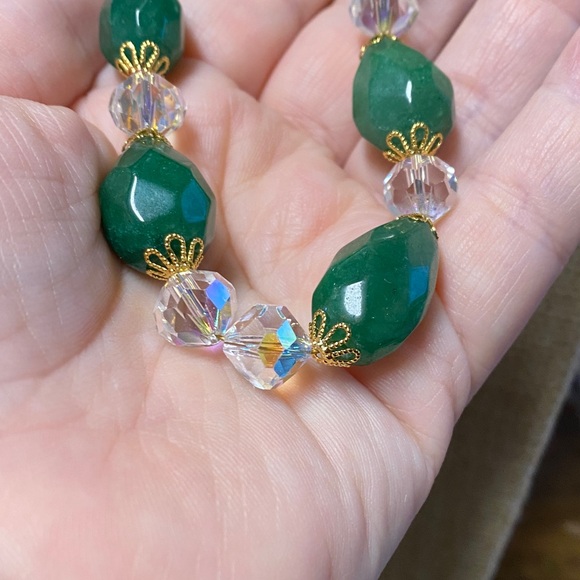 Emerald Crystal 18 in Necklace Aprilsplace - Picture 8 of 12